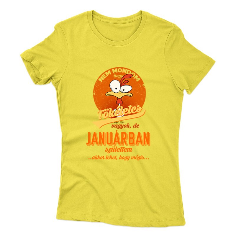 Januárban Születtem (Tökéletes) Női póló