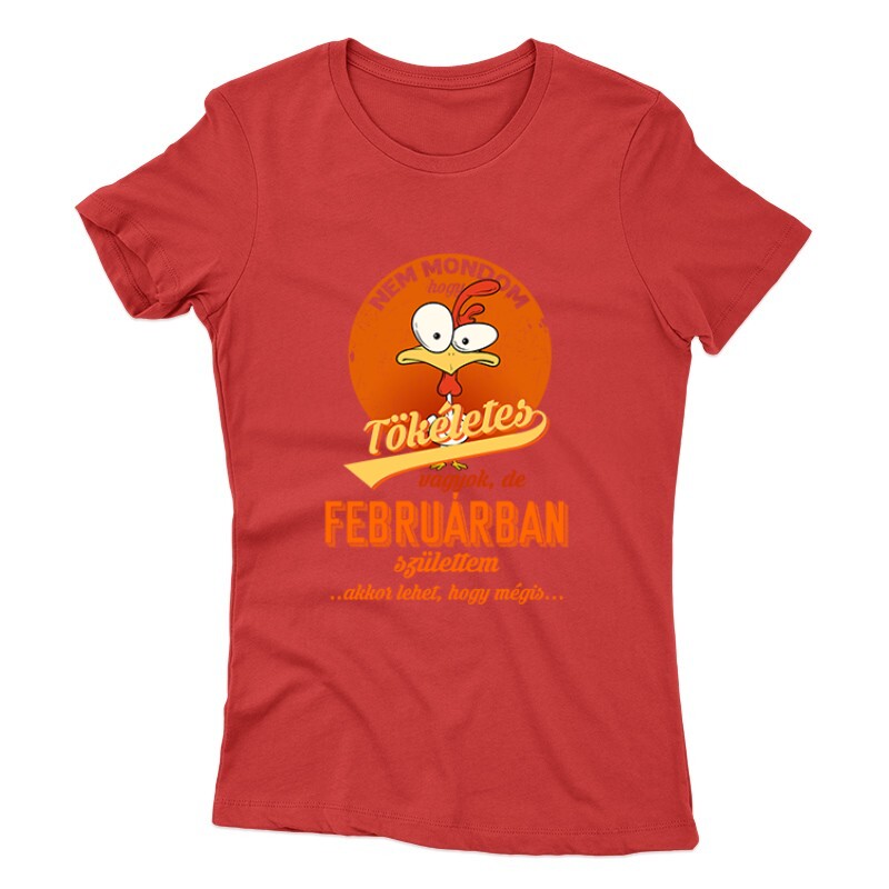 Februárban Születtem (Tökéletes) Női póló