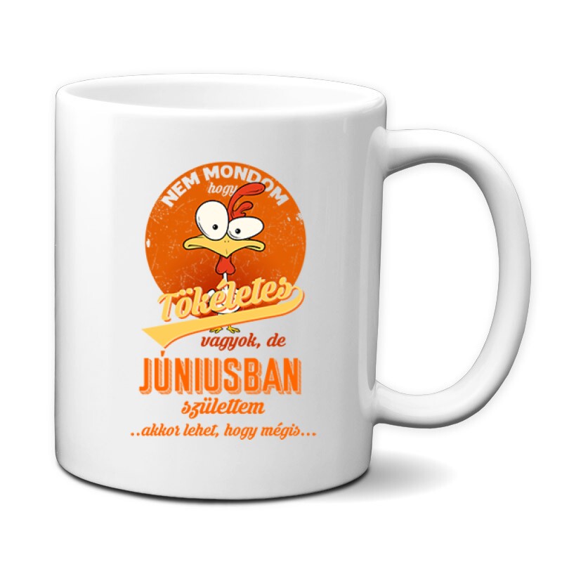 Júniusban Születtem (Tökéletes) Bögre