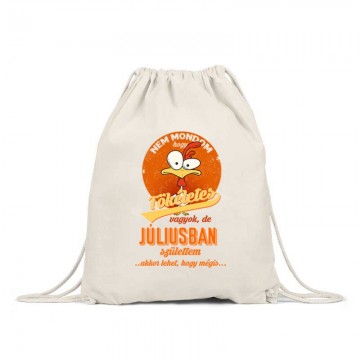 Júliusban Születtem (Tökéletes) Tornazsák