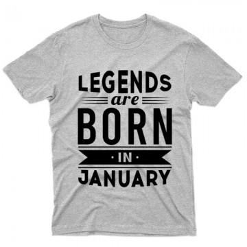 Legend Are Born In January Férfi póló