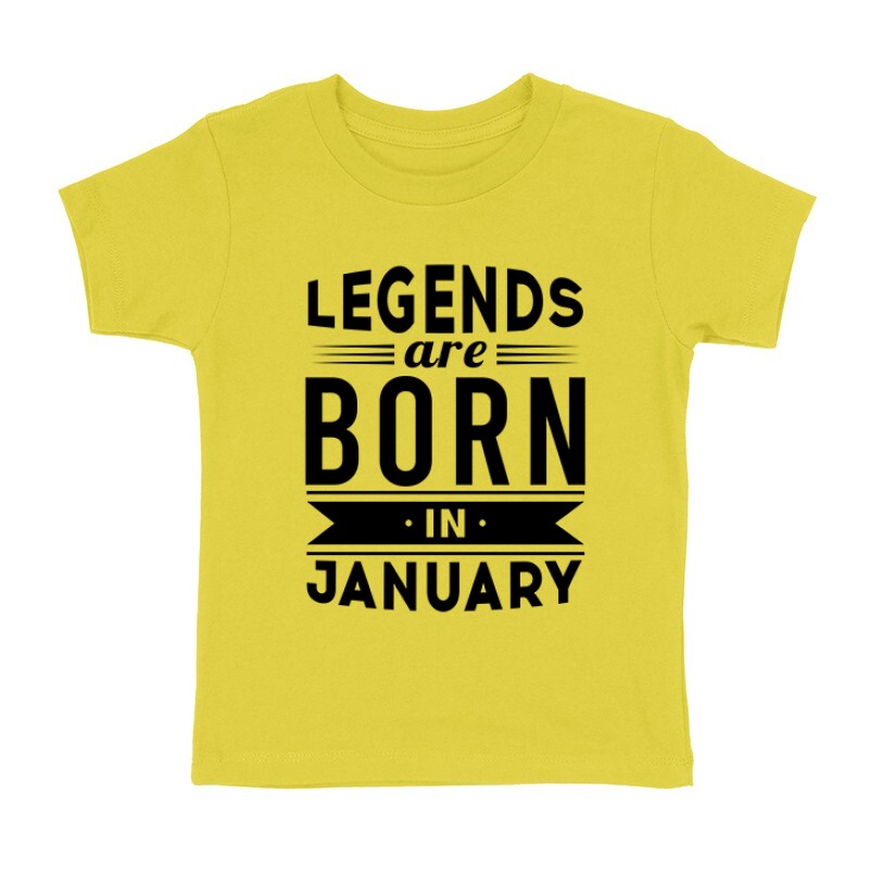 Legend Are Born In January Gyermek póló