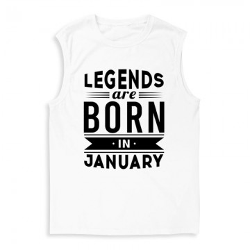 Legend Are Born In January Férfi Trikó