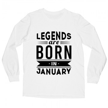 Legend Are Born In January Hosszú ujjú póló