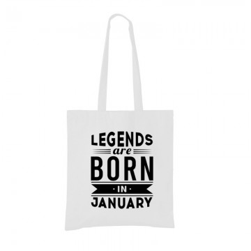 Legend Are Born In January Bevásárló táska