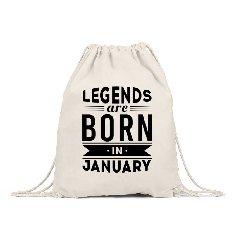 Legend Are Born In January Tornazsák