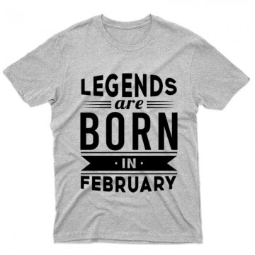 Legend Are Born In February Férfi póló
