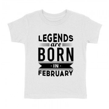 Legend Are Born In February Gyermek póló