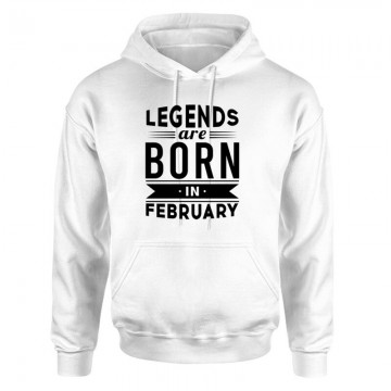 Legend Are Born In February Unisex pulóver