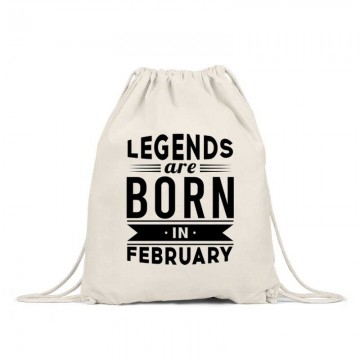 Legend Are Born In February Tornazsák