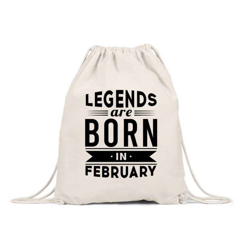 Legend Are Born In February Tornazsák