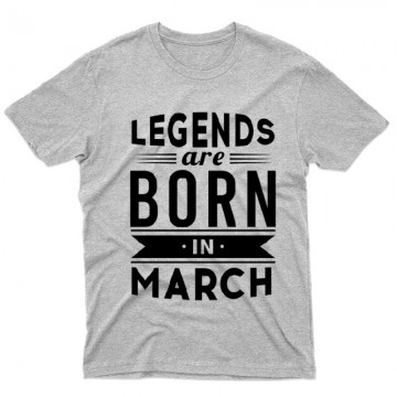 Legend Are Born In March Férfi póló