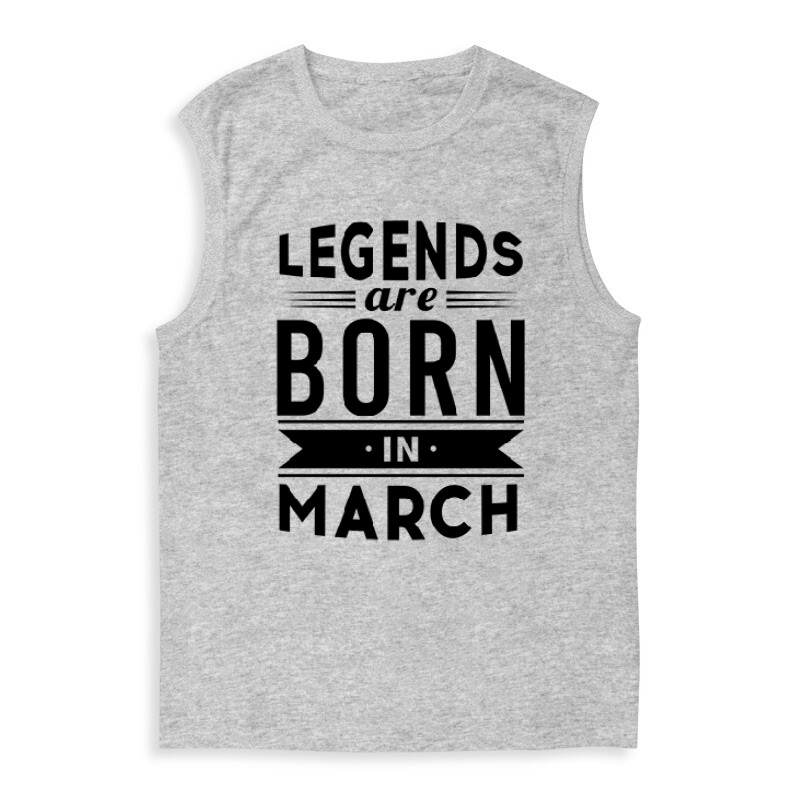 Legend Are Born In March Férfi Trikó