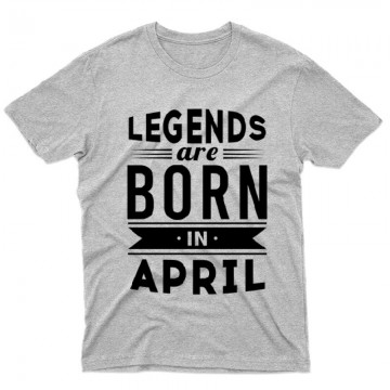 Legend Are Born In April Férfi póló