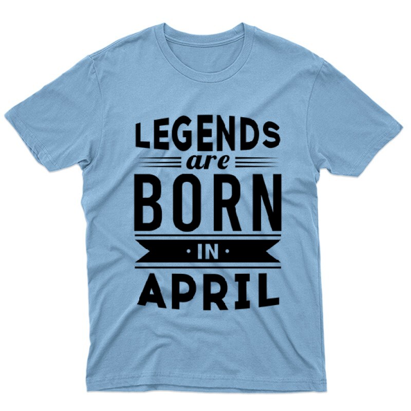 Legend Are Born In April Férfi póló