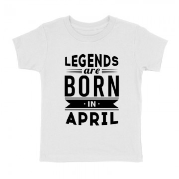 Legend Are Born In April Gyermek póló