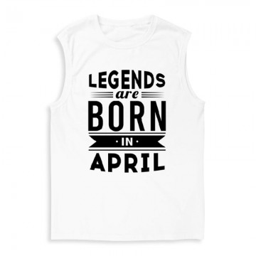 Legend Are Born In April Férfi Trikó