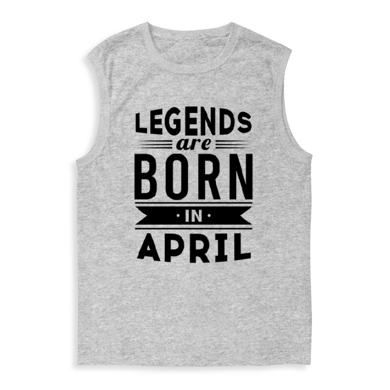 Legend Are Born In April Férfi Trikó