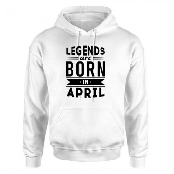 Legend Are Born In April Unisex pulóver