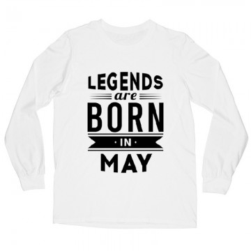 Legend Are Born In May Hosszú ujjú póló