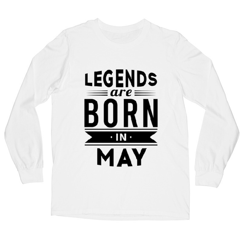 Legend Are Born In May Hosszú ujjú póló