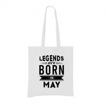Legend Are Born In May Bevásárló táska