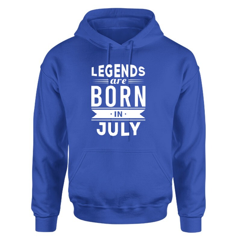 Legend Are Born In July Unisex pulóver