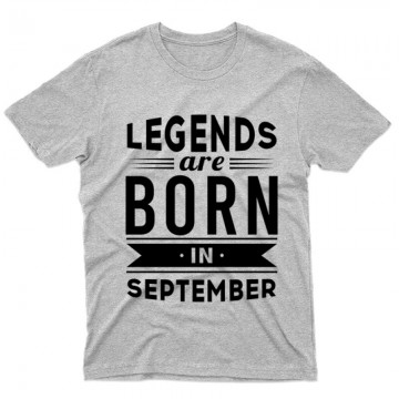 Legend Are Born In September Férfi póló