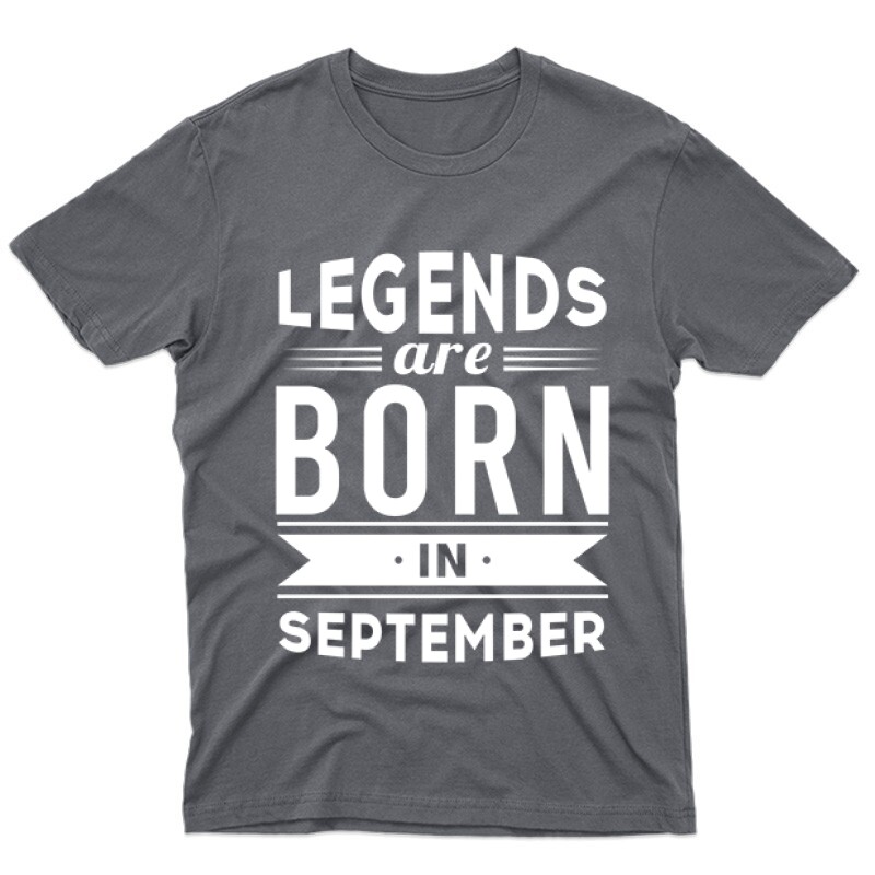 Legend Are Born In September Férfi póló