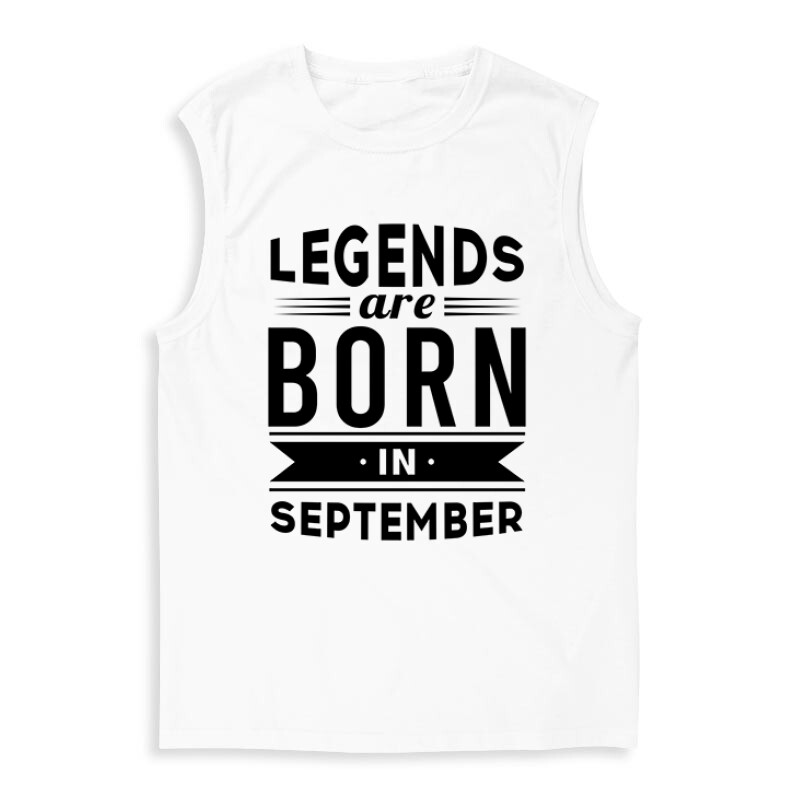 Legend Are Born In September Férfi Trikó