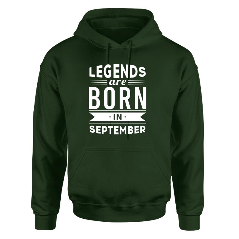 Legend Are Born In September Unisex pulóver