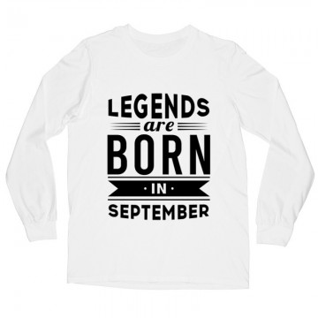 Legend Are Born In September Hosszú ujjú póló