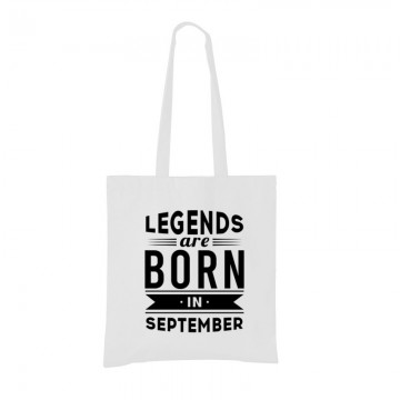 Legend Are Born In September Bevásárló táska
