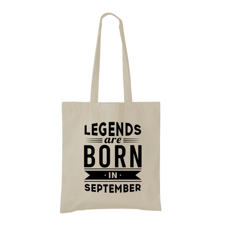 Legend Are Born In September Bevásárló táska