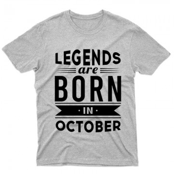 Legend Are Born In October Férfi póló