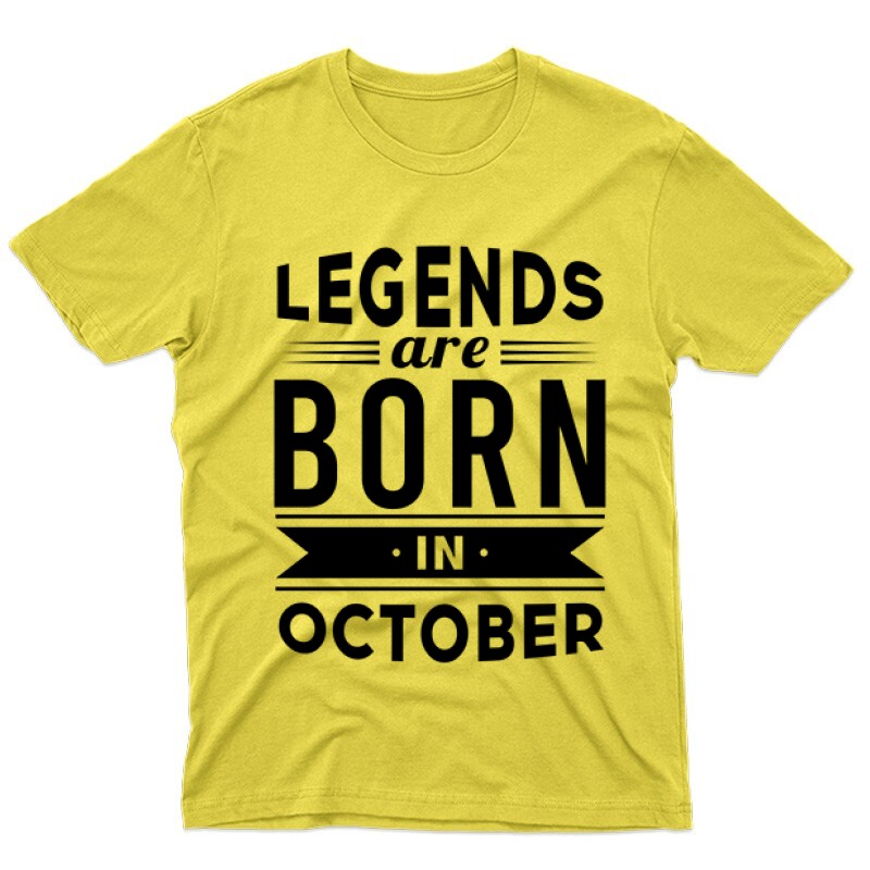 Legend Are Born In October Férfi póló