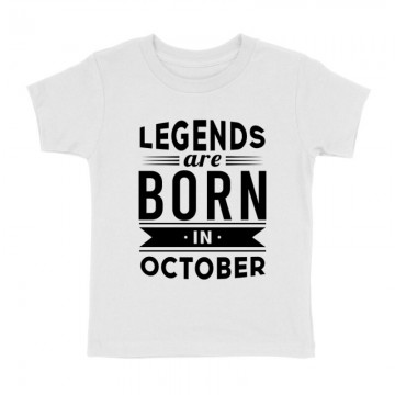Legend Are Born In October Gyermek póló