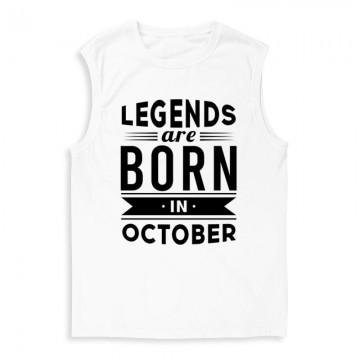 Legend Are Born In October Férfi Trikó
