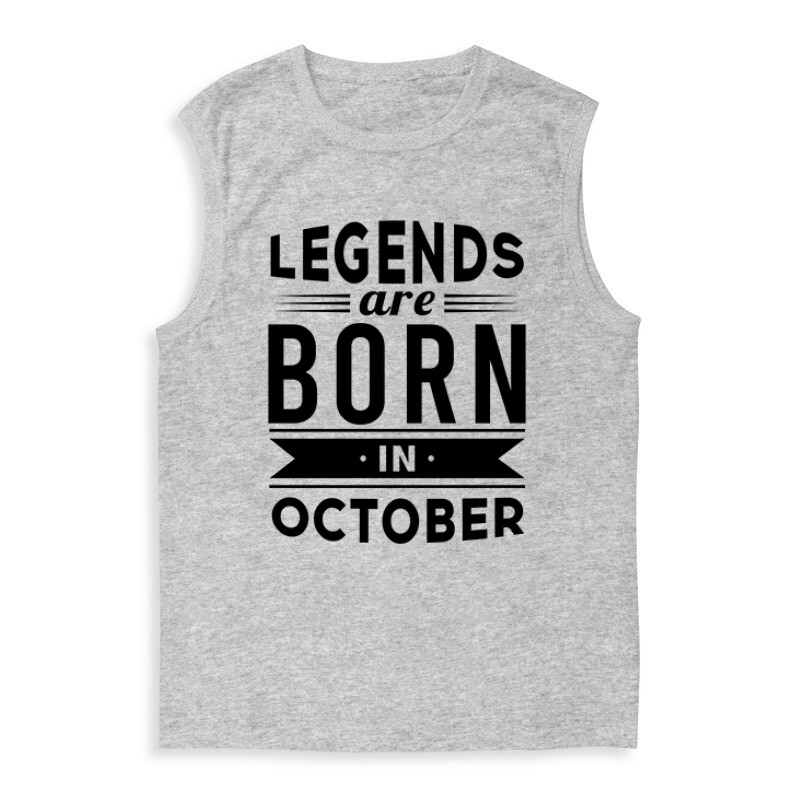 Legend Are Born In October Férfi Trikó