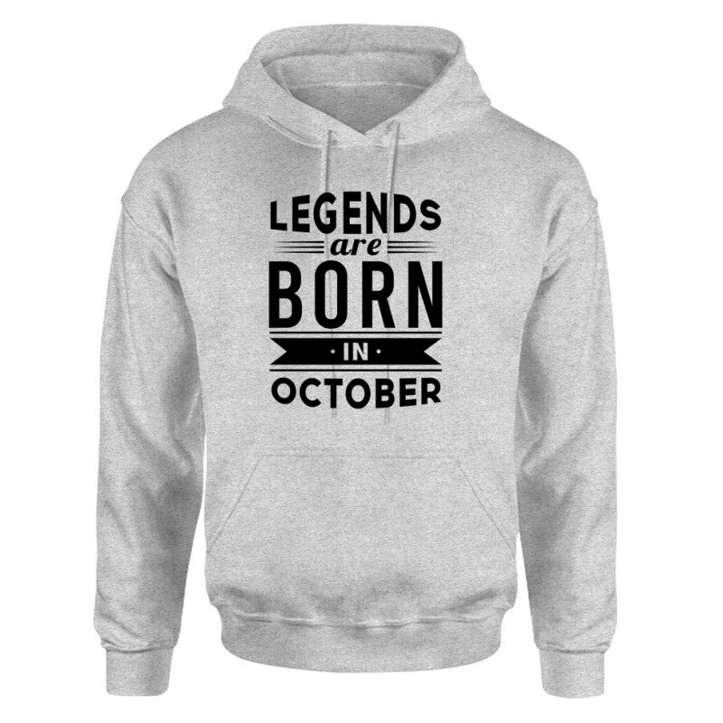 Legend Are Born In October Unisex pulóver