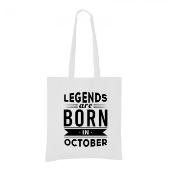 Legend Are Born In October Bevásárló táska