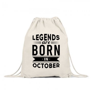 Legend Are Born In October Tornazsák