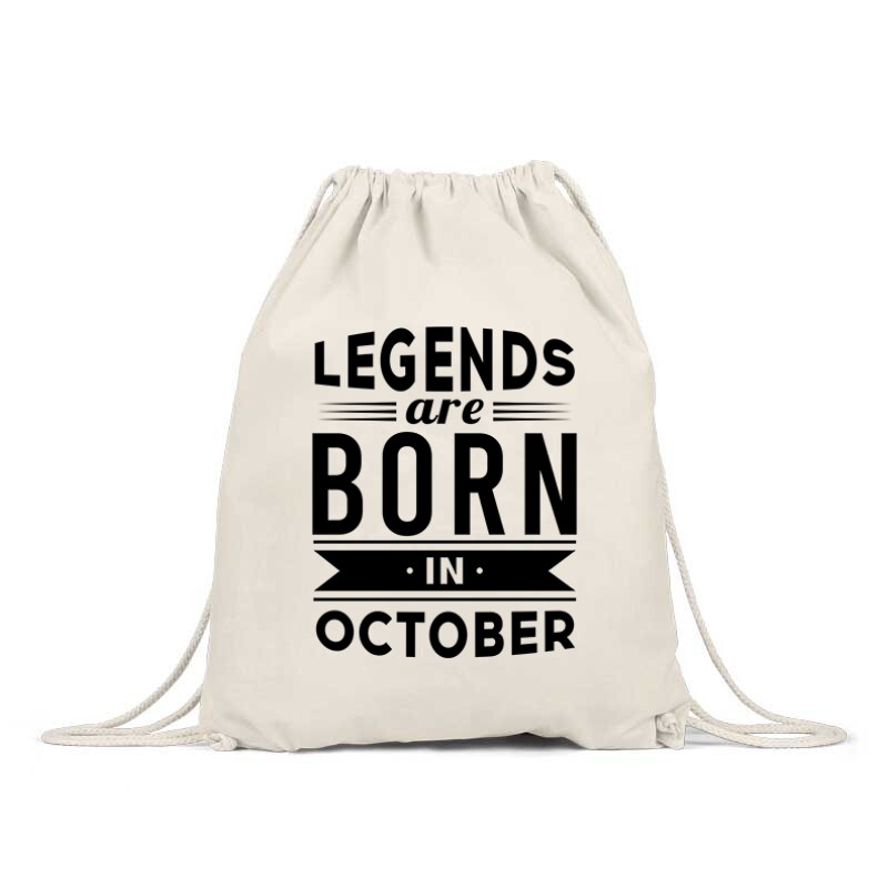 Legend Are Born In October Tornazsák