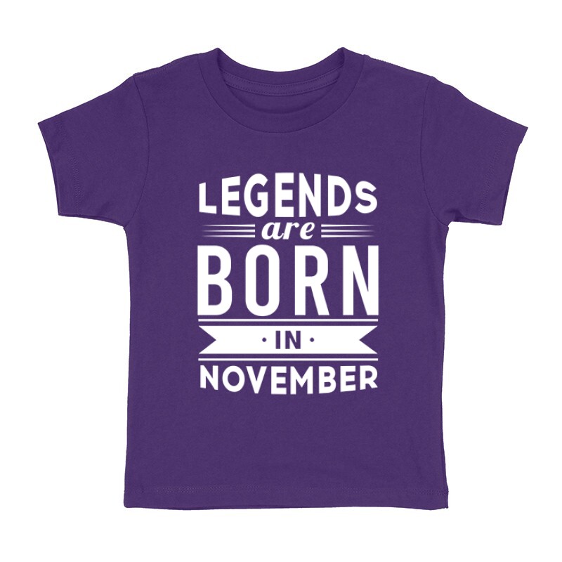 Legend Are Born In November Gyermek póló