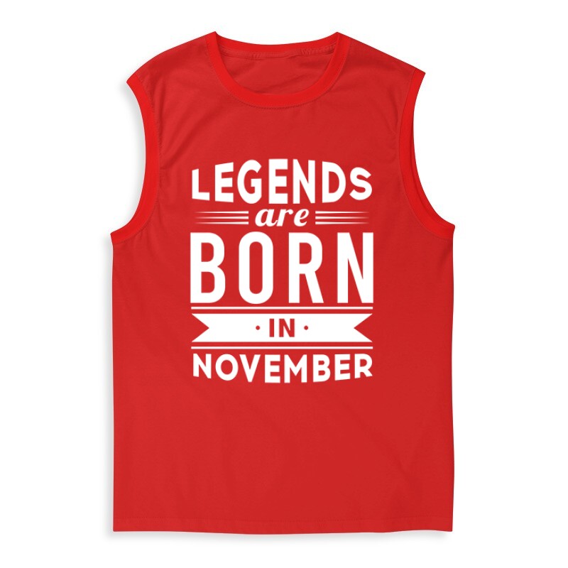 Legend Are Born In November Férfi Trikó