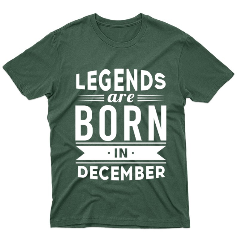 Legend Are Born In December Férfi póló