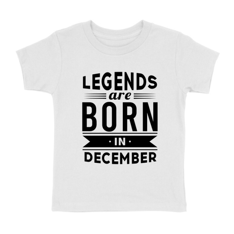 Legend Are Born In December Gyermek póló