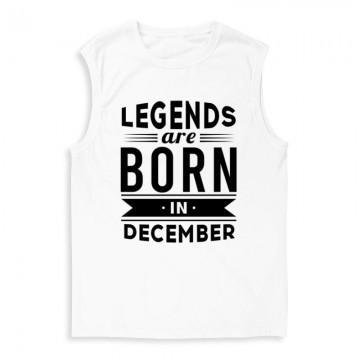 Legend Are Born In December Férfi Trikó