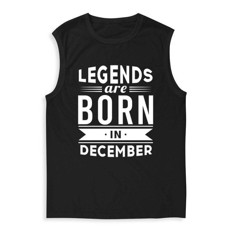 Legend Are Born In December Férfi Trikó
