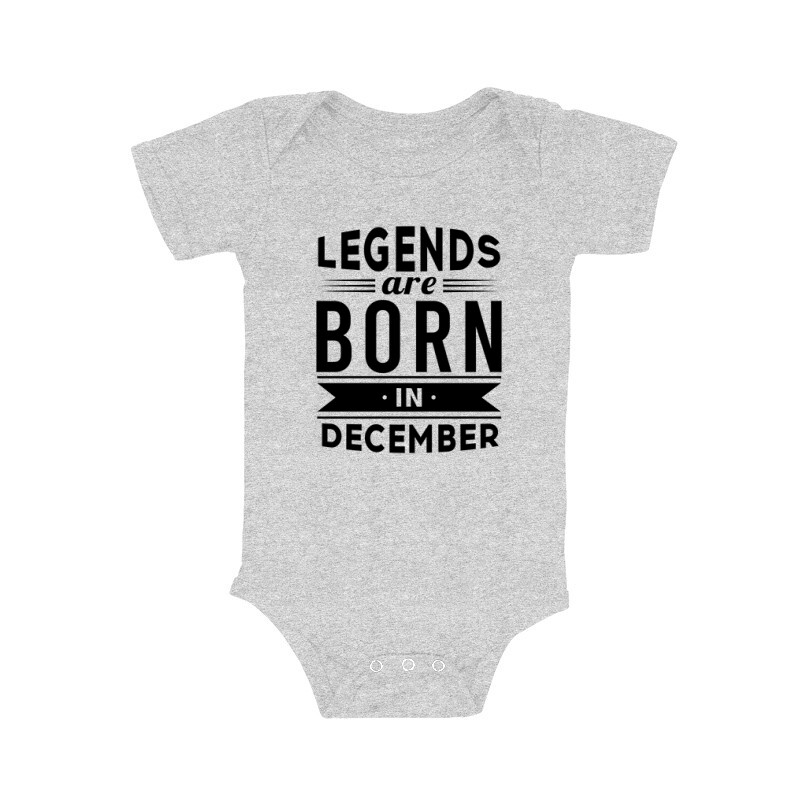 Legend Are Born In December Bébi body